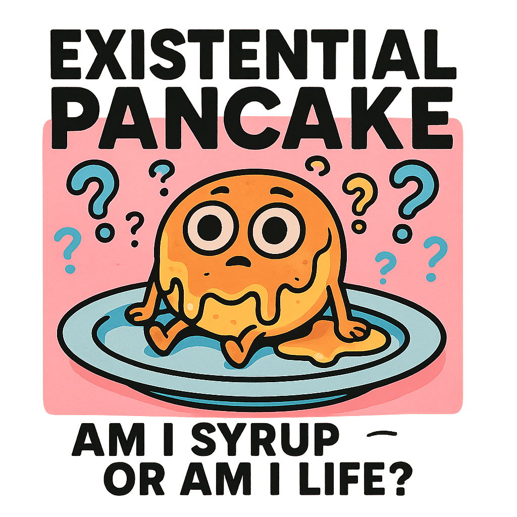 Existential Pancake design graphic