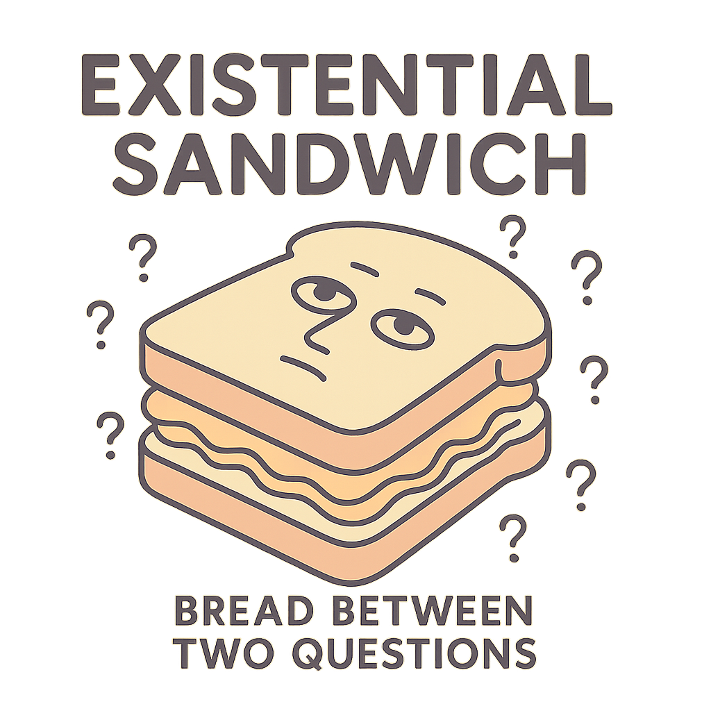Existential Sandwich design graphic