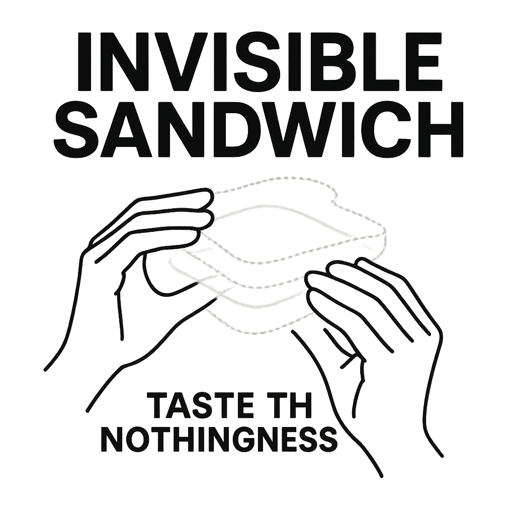 Invisible Sandwich design graphic