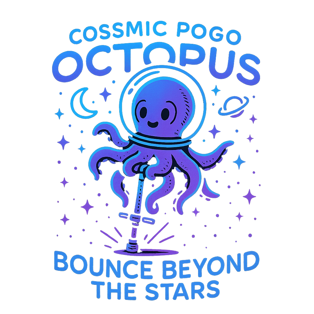 Cosmic Pogo Octopus design graphic