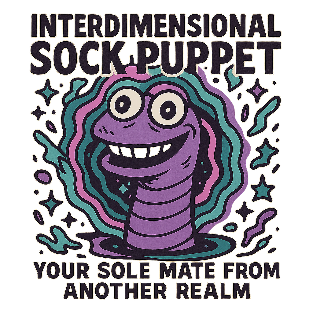 Interdimensional Sock Puppet design graphic