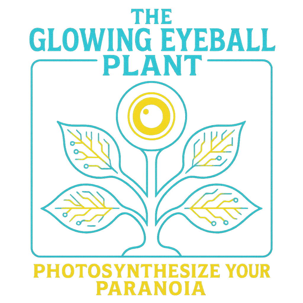 The Glowing Eyeball Plant design graphic