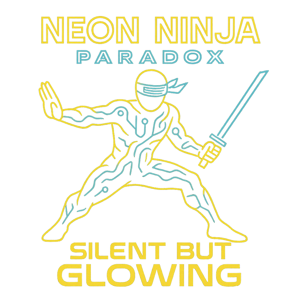 Neon Ninja Paradox design graphic