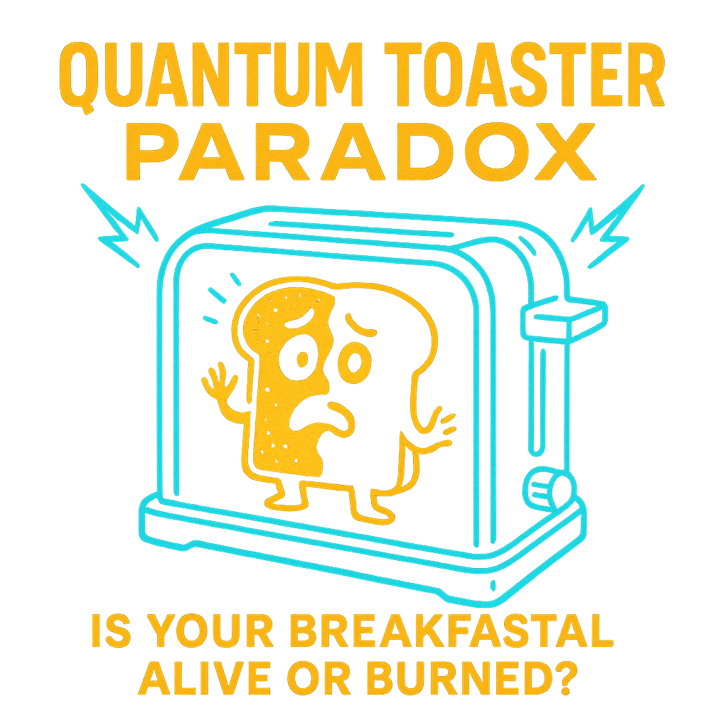 Quantum Toaster Paradox design graphic