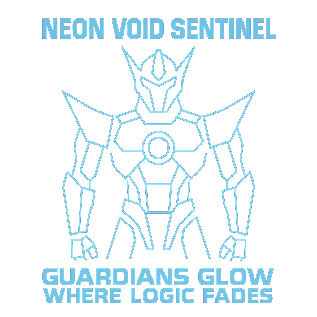 Neon Void Sentinel design graphic