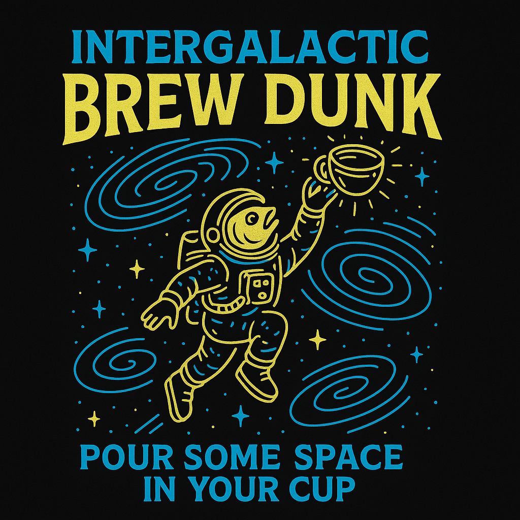 Intergalactic Brew Dunk design graphic