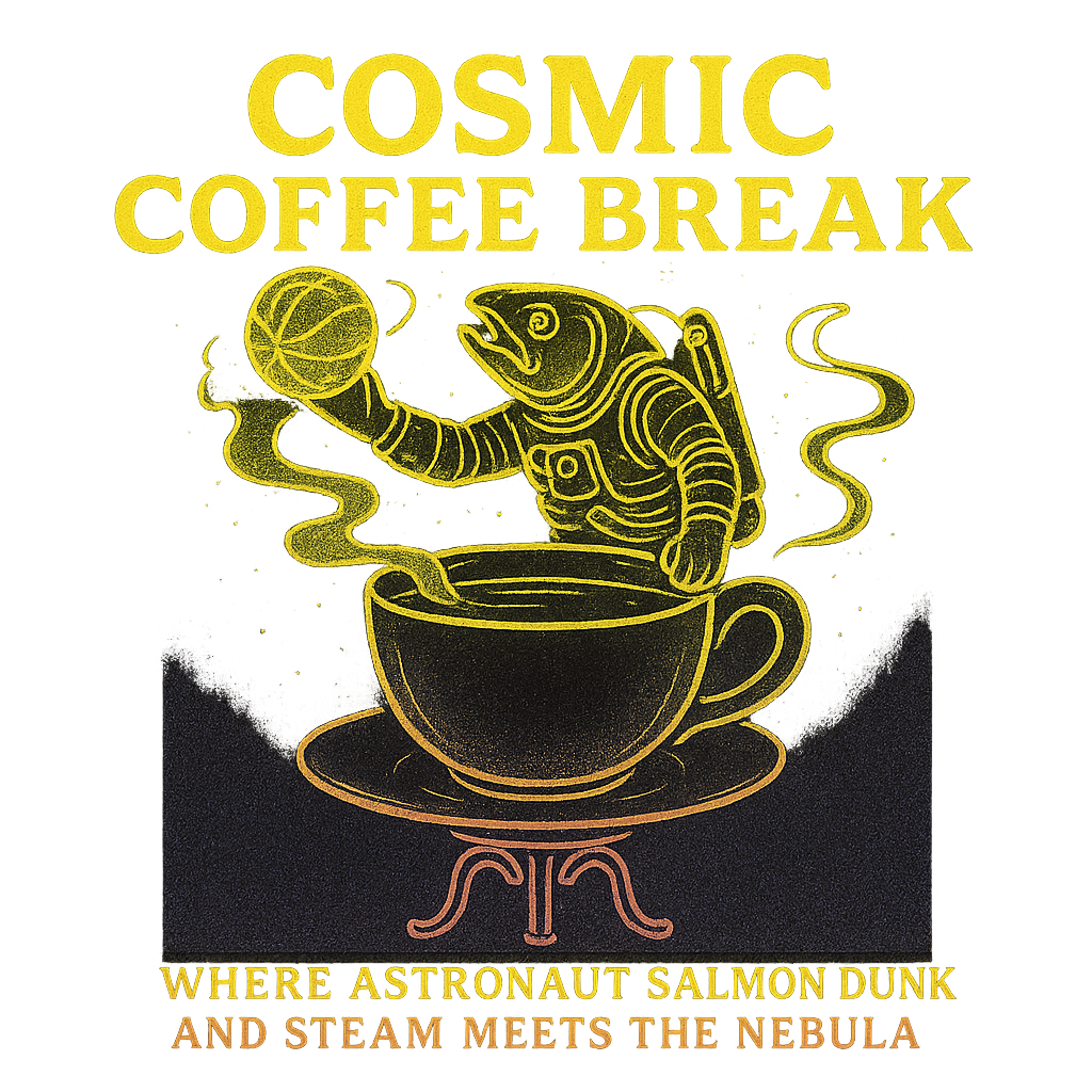 Cosmic Coffee Break design graphic