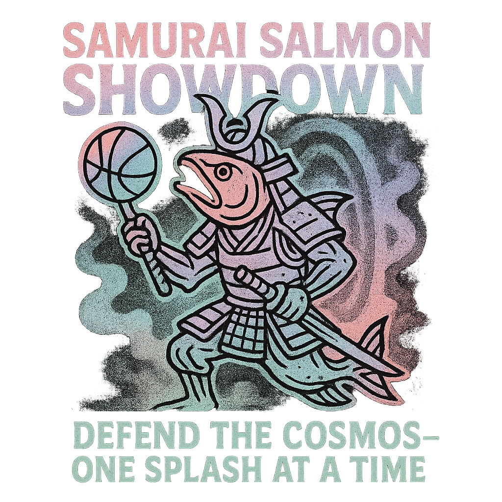 Samurai Salmon Showdown design graphic