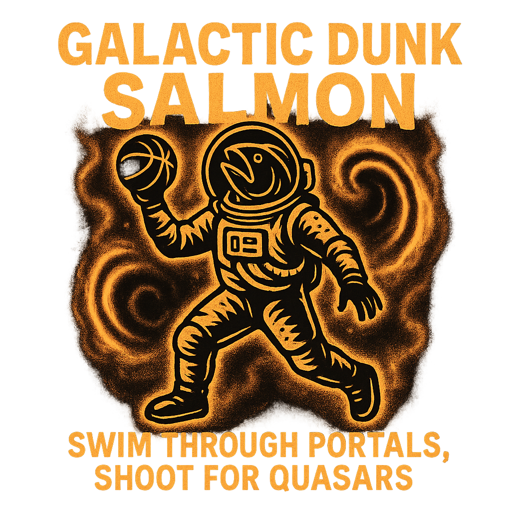 Galactic Dunk Salmon design graphic