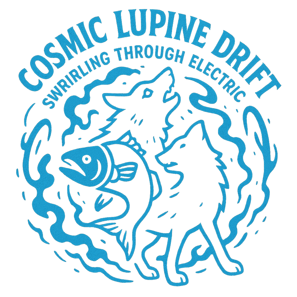Cosmic Lupine Drift design graphic