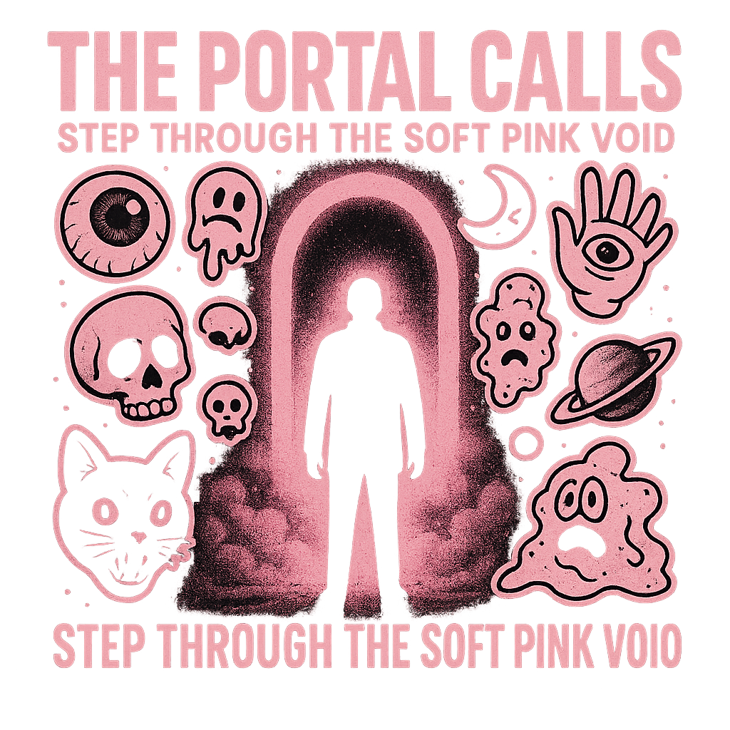 THE PORTAL CALLS design graphic
