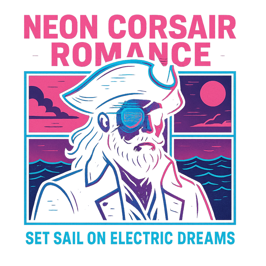 Neon Corsair Romance design graphic