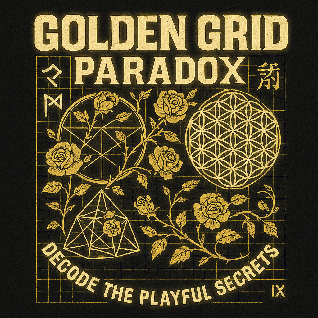 Golden Grid Paradox design graphic