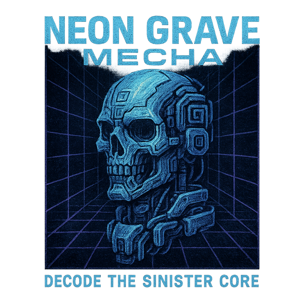 Neon Grave Mecha design graphic