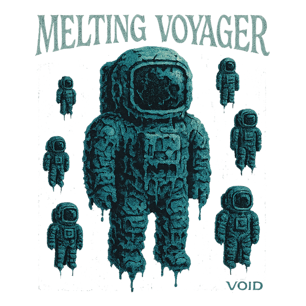 Melting Voyager design graphic