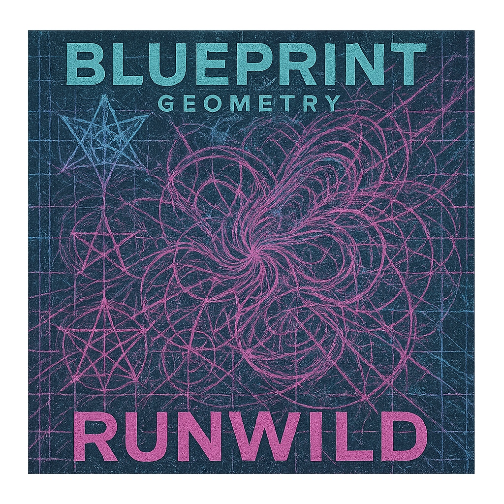 Blueprint Geometry Runwild design graphic