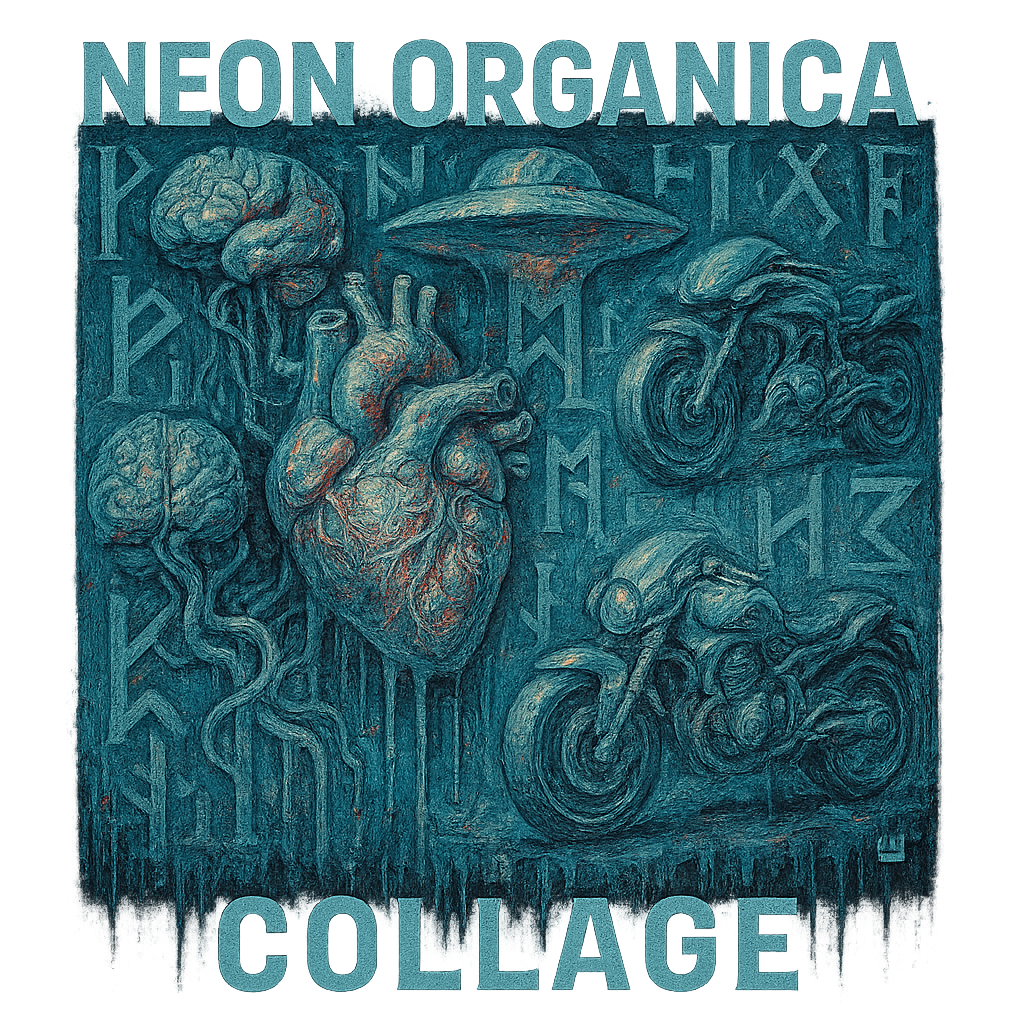 Neon Organica Collage design graphic