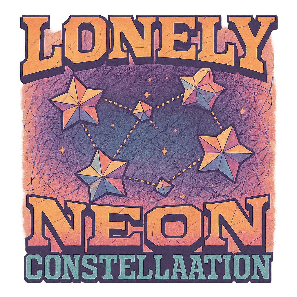 Lonely Neon Constellation design graphic