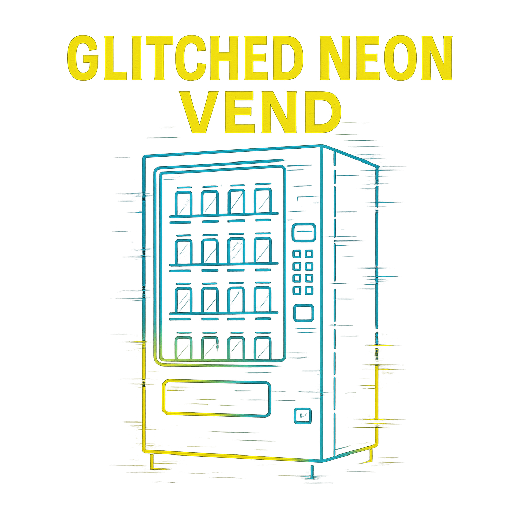 Glitched Neon Vend design graphic