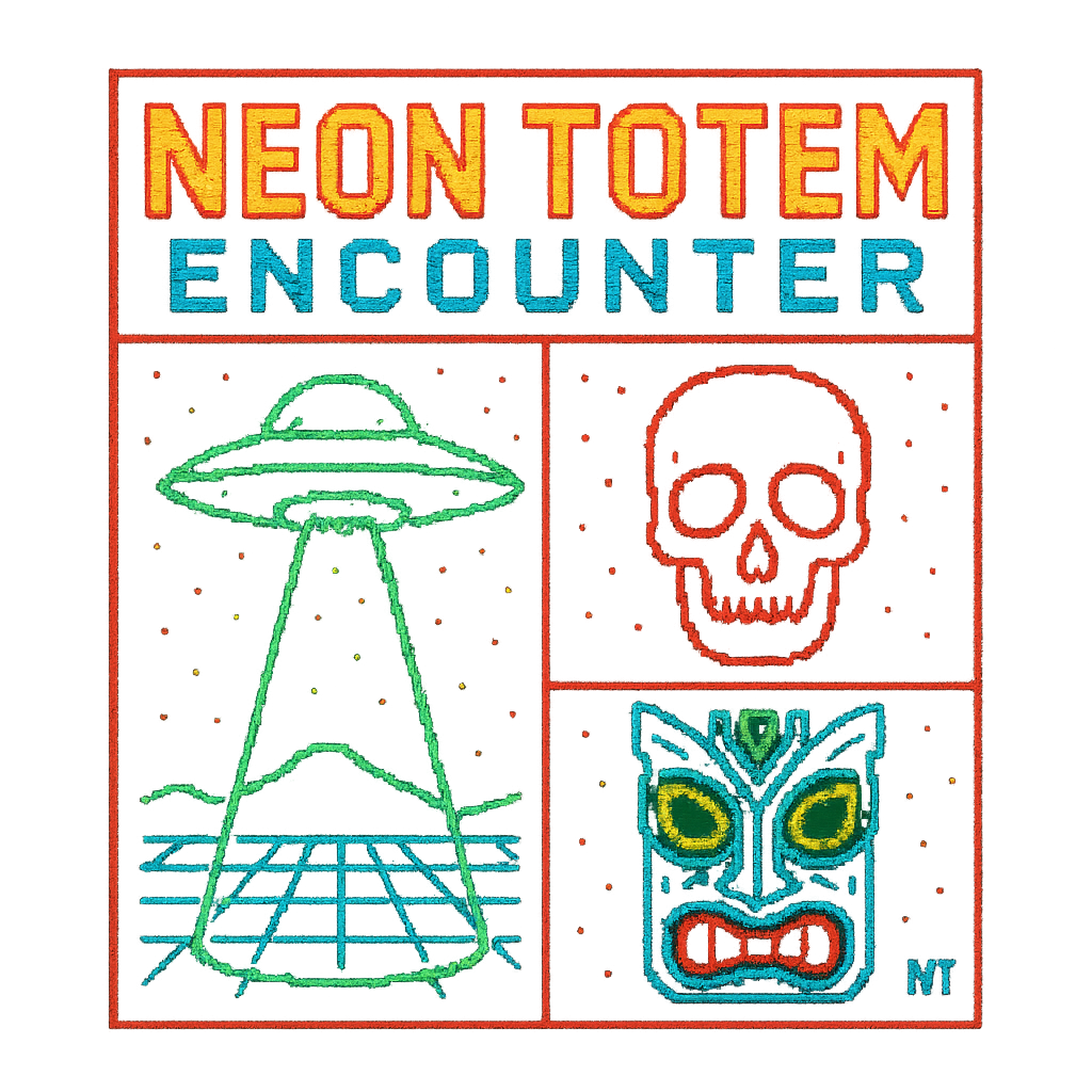 Neon Totem Encounter design graphic