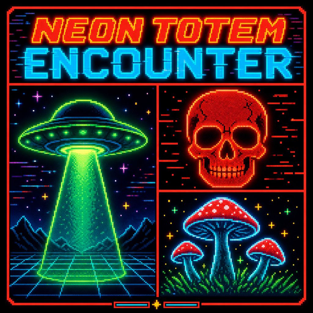 Neon Totem Encounter design graphic