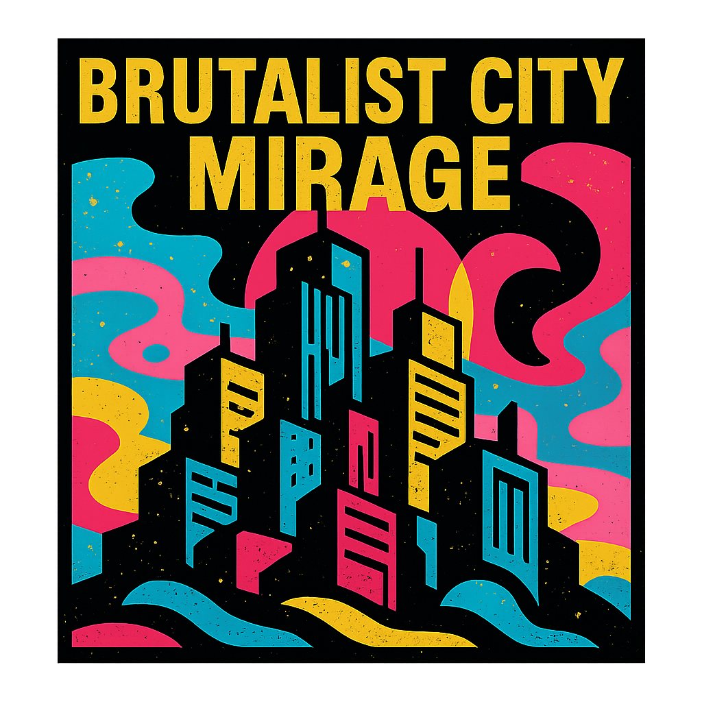 Brutalist City Mirage design graphic