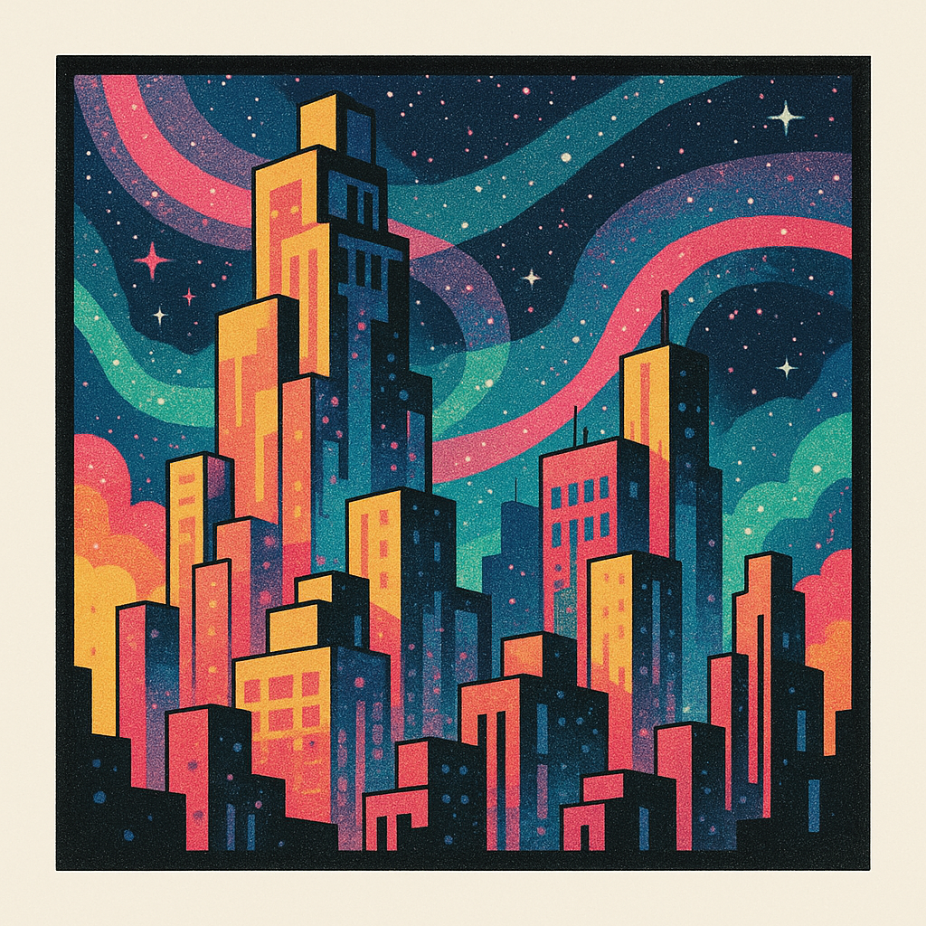 Candycore Metropolis Mirage design graphic