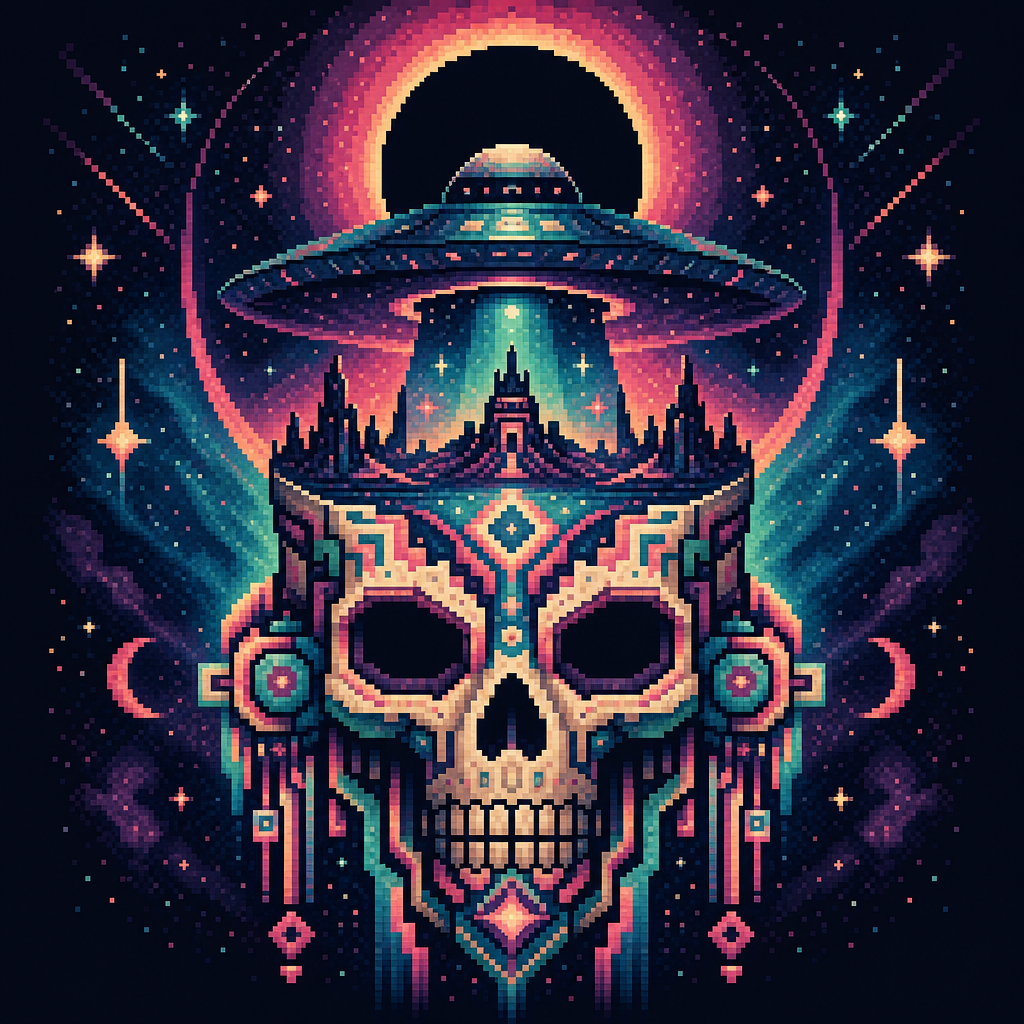 Cosmic Totem Eclipse design graphic