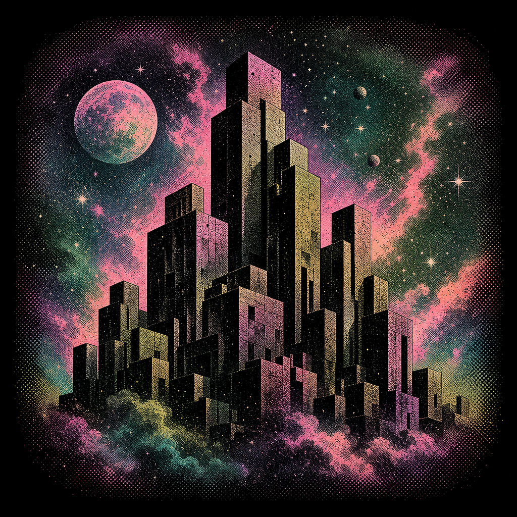 Brutalist Cosmos design graphic