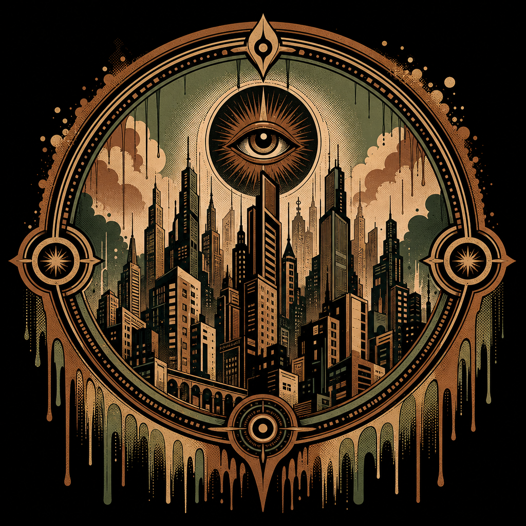 Hypnotic Urban Emblem design graphic